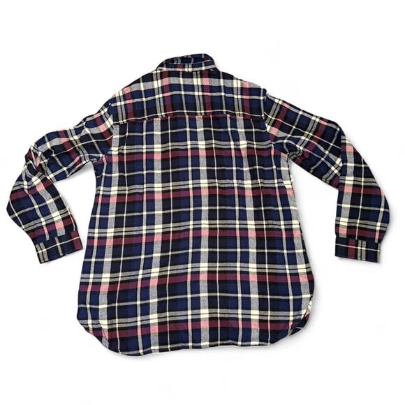 JACHS Girlfriend Women’s Flannel Shirt Size Large L Plaid Long Sleeve Button Dow - Picture 2 of 5